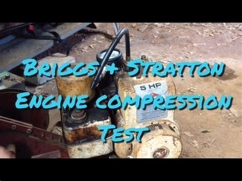 compression test briggs stratton engine|Performing a Dry Compression Test on a Briggs & Stratton Small .